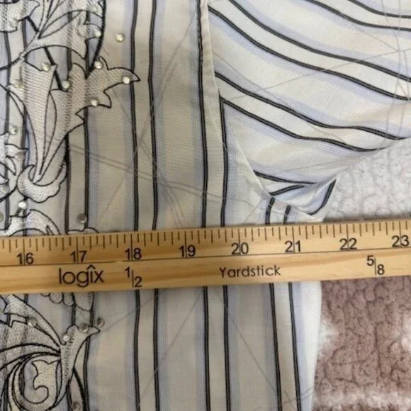 Lamasini Men's Button Up Western Cowboy Long Sleeve Y2K Shirt Large - Picture 8 of 13